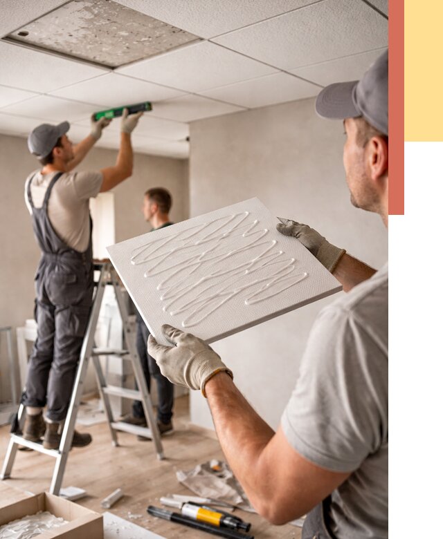 Монтаж потолочной плитки в Рузаевке от 4666 руб. — быстро и недорого | ОТДЕЛОЧНИК-Рзв